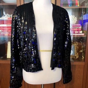 NEW!  Cropped Sequin Blazer!